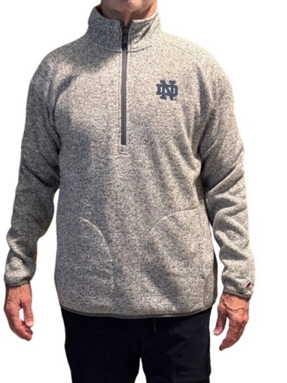 Notre Dame quarter zip. NWT. Large.